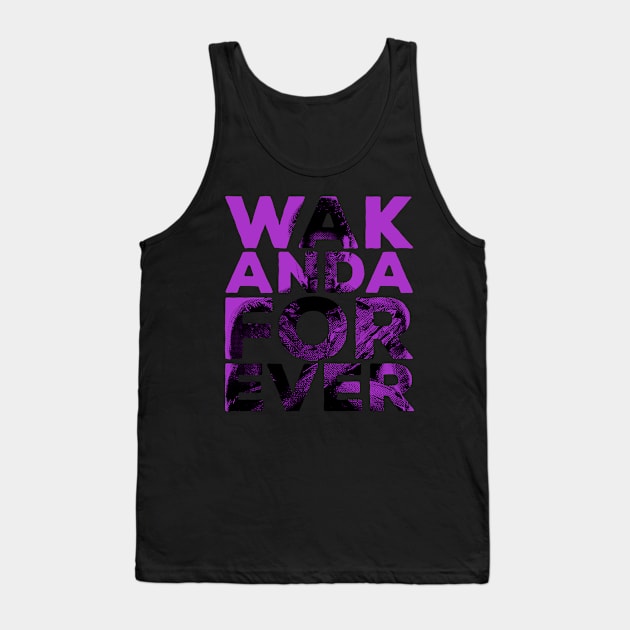 Wakanda Forever Tribute Chadwick Boseman Tank Top by gastaocared